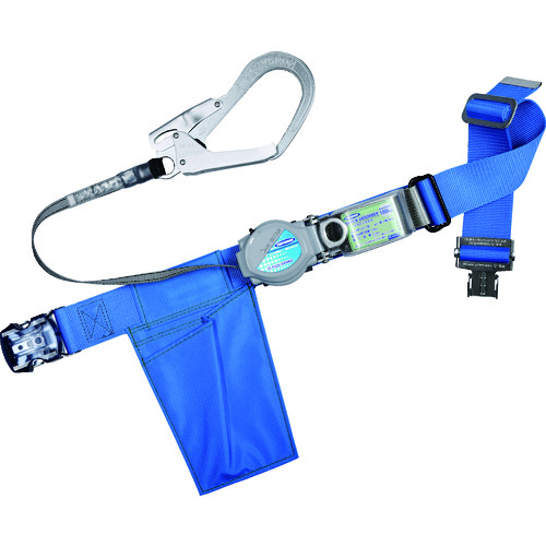 トラスコ中山 ツヨロン 胴ベルト型墜落制止用器具 TB-TRL-OT593 ツーウェイリトラ ワンタッチバックル アルミ軽量タイプ 青 Mサイズ(ご注文単位1本)【直送品】
