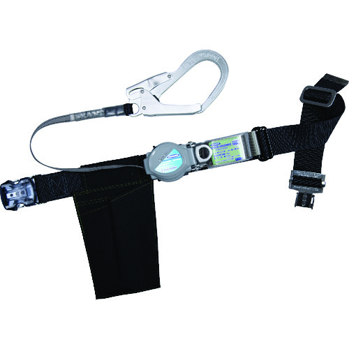 トラスコ中山 ツヨロン 胴ベルト型墜落制止用器具 TB-TRL-OT593 ツーウェイリトラ ワンタッチバックル アルミ軽量タイプ 黒 Lサイズ(ご注文単位1本)【直送品】