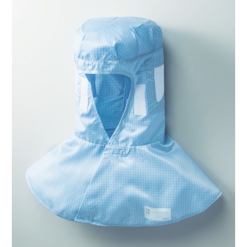 トラスコ中山 TRUSCO 制電子グリッド仕様フード ブルー フリーサイズ(ご注文単位1枚)【直送品】