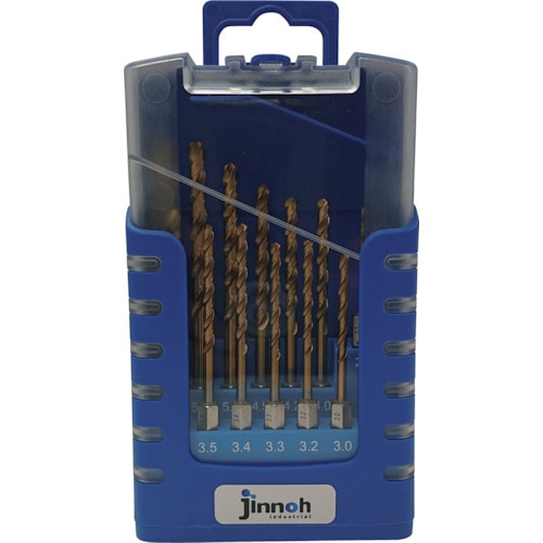トラスコ中山 jinnoh ステンレスドリル14本セット TCH14S(ご注文単位1組)【直送品】