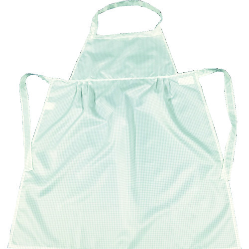 トラスコ中山 TRUSCO クリーンルーム用エプロン 白(ご注文単位1枚)【直送品】