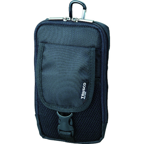 トラスコ中山 TRUSCO コンパクトツールケース ツーポケット ブラック(ご注文単位1個)【直送品】