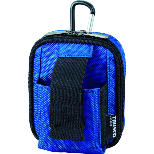トラスコ中山 TRUSCO コンパクトツールケースワイド 2ポケット ブルー(ご注文単位1個)【直送品】