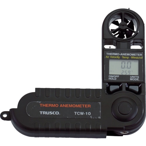 トラスコ中山 TRUSCO 折りたたみ式風速計(ご注文単位1個)【直送品】