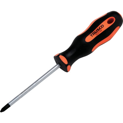 トラスコ中山 TRUSCO 普通ドライバー(マグネット入り) (＋NO.1X75mm)（ご注文単位1本）【直送品】