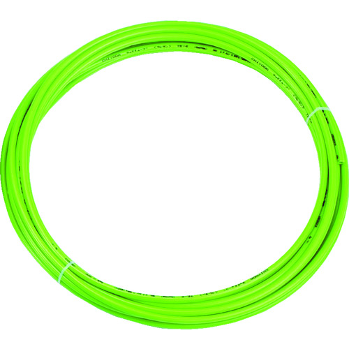 トラスコ中山 TRUSCO ポリウレタンチューブ 4X2.5mm 10m巻 ライトグリーン(ご注文単位1巻)【直送品】