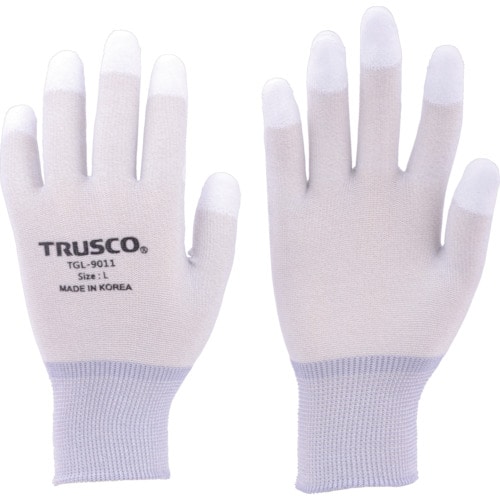 トラスコ中山 TRUSCO カーボン・ナイロンインナー手袋PU指先コート M(ご注文単位1組)【直送品】