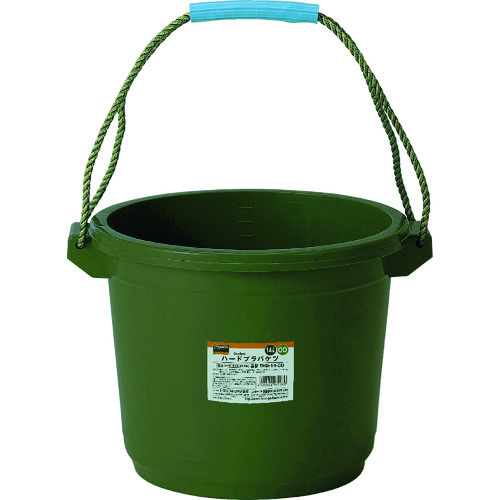 トラスコ中山 TRUSCO ハードプラバケツ 14L OD色(ご注文単位1個)【直送品】