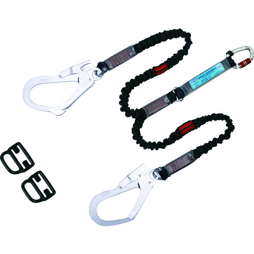 トラスコ中山 ツヨロン ハーネス用ランヤード ツインノビロン(ご注文単位1本)【直送品】