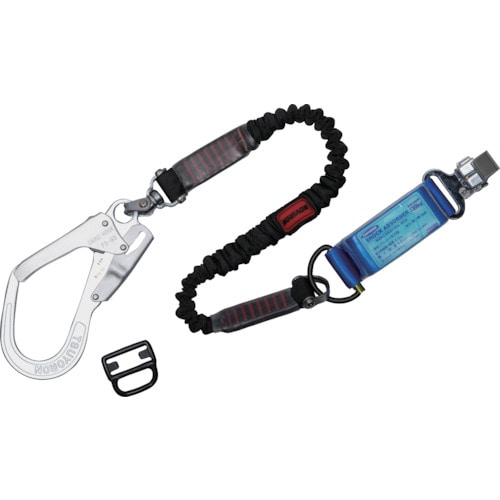 トラスコ中山 ツヨロン ハーネス用ランヤード THL-NV93SV-33-130kg-R23 130kg対応型ノビロン 黒(ご注文単位1本)【直送品】
