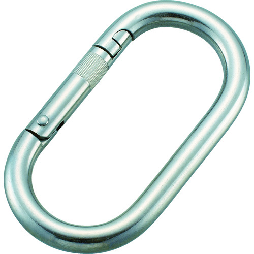 トラスコ中山 TRUSCO ステンレス カラビナ(環なし) 10mm(ご注文単位1個)【直送品】