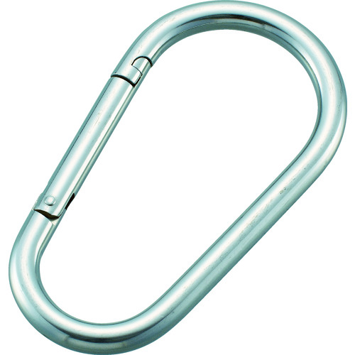 トラスコ中山 TRUSCO ステンレス カラビナジャンボ(環なし) 12mm(ご注文単位1個)【直送品】