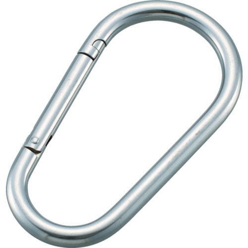 トラスコ中山 TRUSCO ステンレス カラビナジャンボ(環なし) 14mm(ご注文単位1個)【直送品】