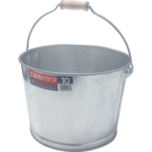 トラスコ中山 ヒシエス トタン工事用バケツ#10(ご注文単位1個)【直送品】