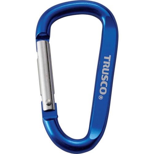 トラスコ中山 TRUSCO まとめ買い カラビナ 線径6mmX60mm D型 グリーン10個(ご注文単位1組)【直送品】