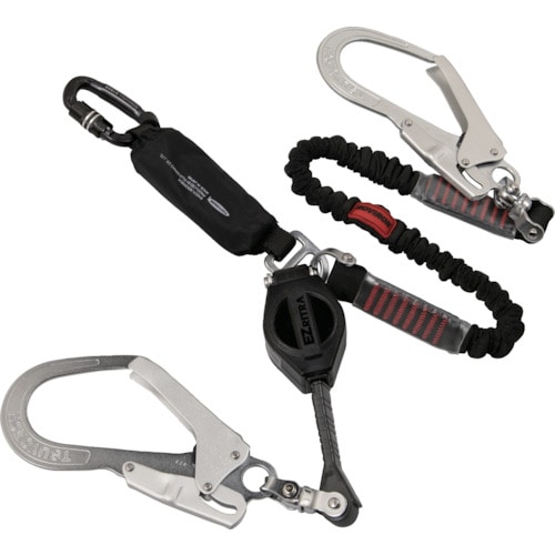 トラスコ中山 ツヨロン ハーネス胴ベルト兼用ランヤード TL-EZNV93SV-21KSG-130kg EZノビロン(ご注文単位1本)【直送品】
