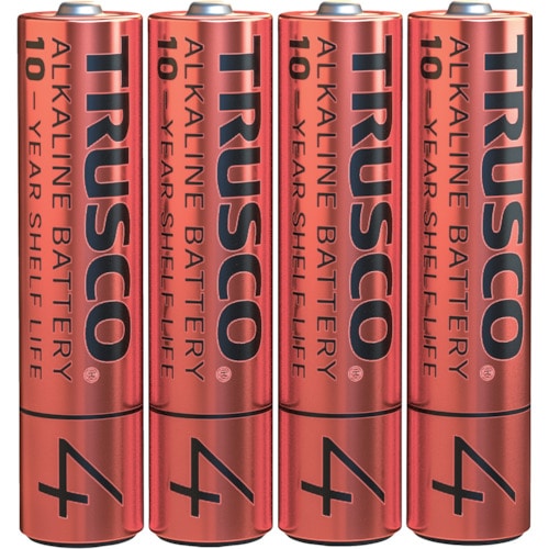 トラスコ中山 TRUSCO アルカリ乾電池10年 単4 お得パック (1Pk(箱)=40本入)(ご注文単位1パック)【直送品】