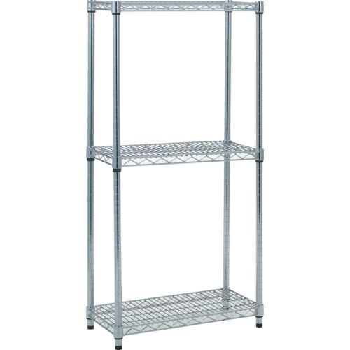 トラスコ中山 TRUSCO スチール製メッシュラック W605XD457XH1228 3段(ご注文単位1台)【直送品】