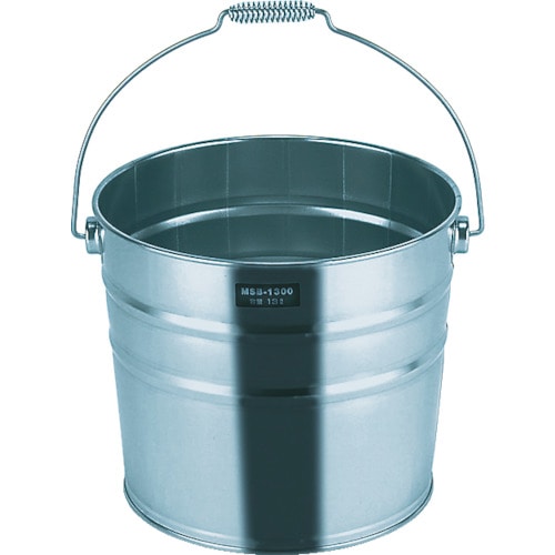 トラスコ中山 TRUSCO ステンレスバケツ 18L 300ΦXH345 取手付(ご注文単位1個)【直送品】