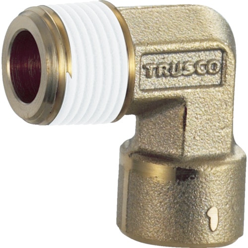 トラスコ中山 TRUSCO ねじ込み継手 エルボ R1/4-RC1/8異径(ご注文単位1個)【直送品】