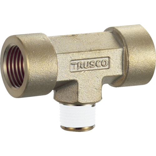 トラスコ中山 TRUSCO ねじ込み継手 チーズ RC3/8XR1/4XRC3/8異径(ご注文単位1個)【直送品】