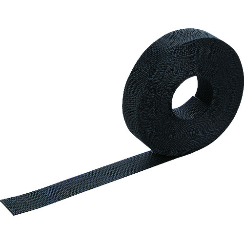 トラスコ中山 TRUSCO ナイロン平ベルト 1.2t×25mm×10m 黒(ご注文単位1巻)【直送品】