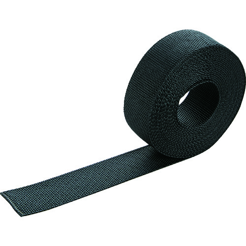 トラスコ中山 TRUSCO ナイロン平ベルト 1.6t×38mm×5m 黒(ご注文単位1巻)【直送品】