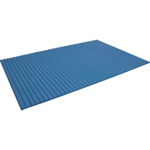 トラスコ中山 TRUSCO ジャバラマット 600X900mm ブルー(ご注文単位1枚)【直送品】