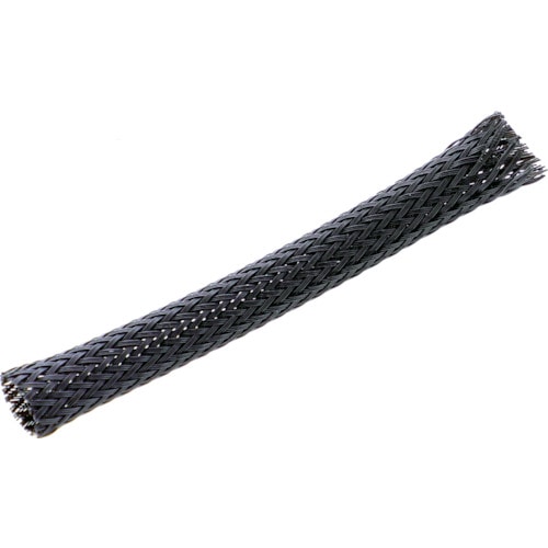 トラスコ中山 TRUSCO 編組チューブ ほつれ防止タイプ 長さ10m 折径幅20mm 1巻（ご注文単位1巻）【直送品】