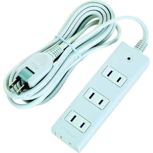 トラスコ中山 TRUSCO 電源タップ 2P4個口 5M マグネット付(ご注文単位1個)【直送品】