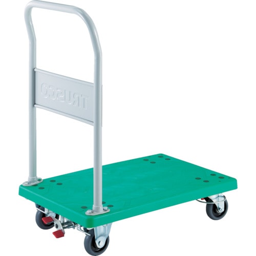 トラスコ中山 TRUSCO 樹脂製運搬車 グランカート 固定 4輪リングストッパー付 均等荷重200kg(ご注文単位1台)【直送品】