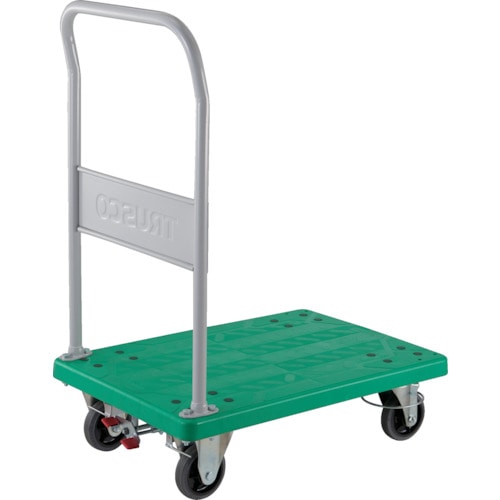トラスコ中山 TRUSCO 樹脂製運搬車 グランカート 固定 4輪リングストッパー付 均等荷重400kg(ご注文単位1台)【直送品】