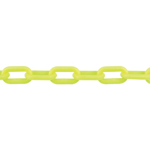 トラスコ中山 TRUSCO プラチェーン 蛍光イエロー 8mmX3M(ご注文単位1本)【直送品】
