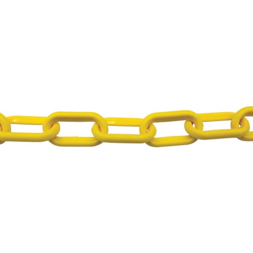 トラスコ中山 TRUSCO プラチェーン イエロー 8mmX3M(ご注文単位1本)【直送品】