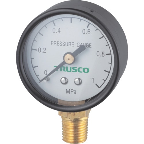 トラスコ中山 TRUSCO 圧力計 表示板径Φ50 立型口径R1/4表示(ご注文単位1個)【直送品】
