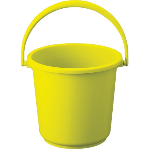 トラスコ中山 TRUSCO PPカラーバケツ 10L 黄(ご注文単位1個)【直送品】