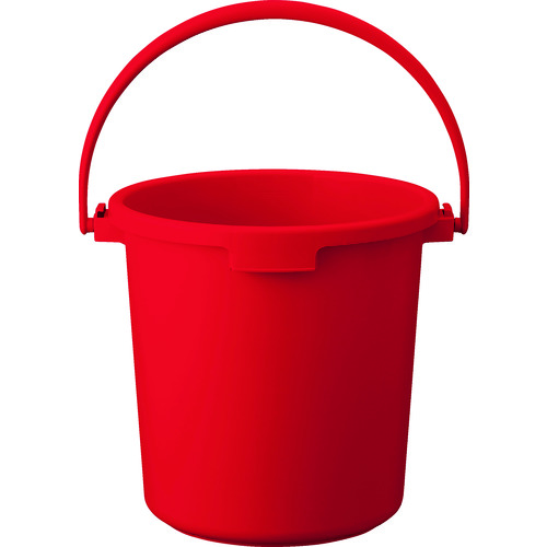 トラスコ中山 TRUSCO PPカラーバケツ 22L 赤(ご注文単位1個)【直送品】