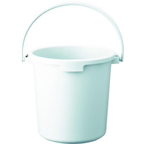 トラスコ中山 TRUSCO PPカラーバケツ 22L 白(ご注文単位1個)【直送品】