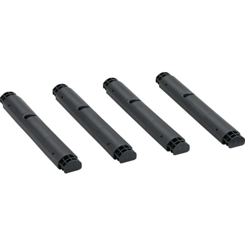 トラスコ中山 TRUSCO プラ棚用 脚のみ4本セット 高さ515mm用 つや消しブラック(ご注文単位1セット)【直送品】