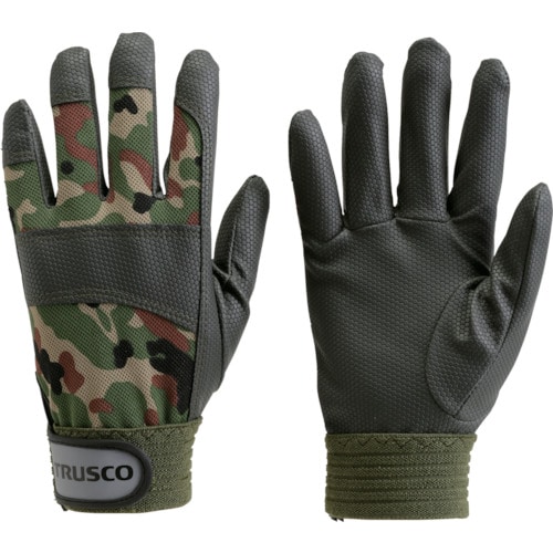 トラスコ中山 TRUSCO PU手袋 迷彩 L（ご注文単位1組）【直送品】