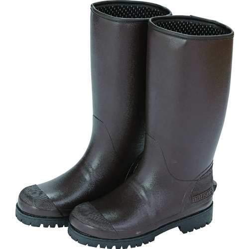トラスコ中山 TRUSCO 防寒レインブーツ ブラウン LL（ご注文単位1足）【直送品】