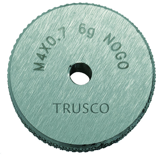 トラスコ中山 TRUSCO ねじ用リングゲージ 止まり 6g M3×0.5(ご注文単位1個)【直送品】