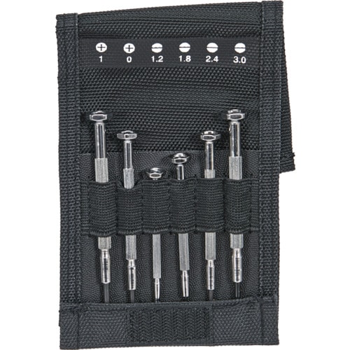 トラスコ中山 TRUSCO 精密ドライバー 6本セット(ご注文単位1セット)【直送品】