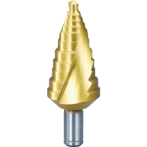 トラスコ中山 TRUSCO ステップドリル 2枚刃チタンコーティング 6~27mm 段数11(ご注文単位1本)【直送品】