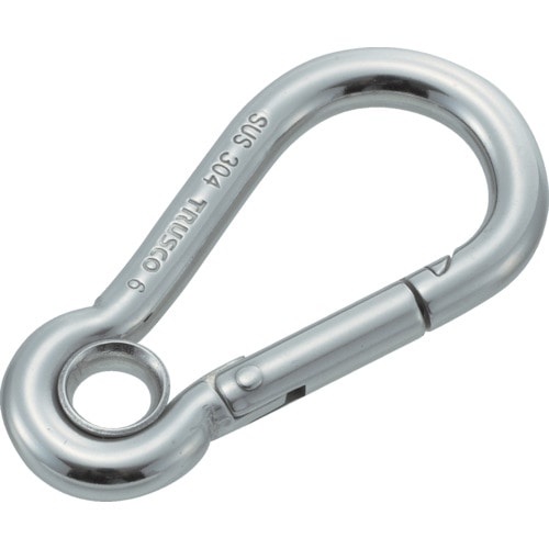 トラスコ中山 TRUSCO ステンレススナップフック A型 線径Φ3×開口6mm (1個入)(ご注文単位1袋)【直送品】