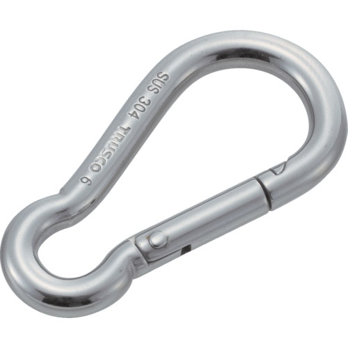 トラスコ中山 TRUSCO ステンレススナップフック B型 線径Φ3×開口6mm (2個入)(ご注文単位1袋)【直送品】