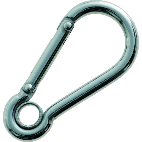 トラスコ中山 TRUSCO ステンレススナップフック AE型(リング付) 線径Φ4×開口7mm(ご注文単位1個)【直送品】