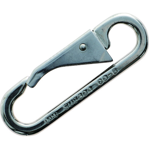トラスコ中山 TRUSCO スナップフック ステンレス製 CO型 線径Φ6×開口10mm(ご注文単位1個)【直送品】