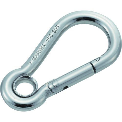 トラスコ中山 TRUSCO ステンレススナップフック A型 線径Φ6×開口8mm (2個入)(ご注文単位1袋)【直送品】