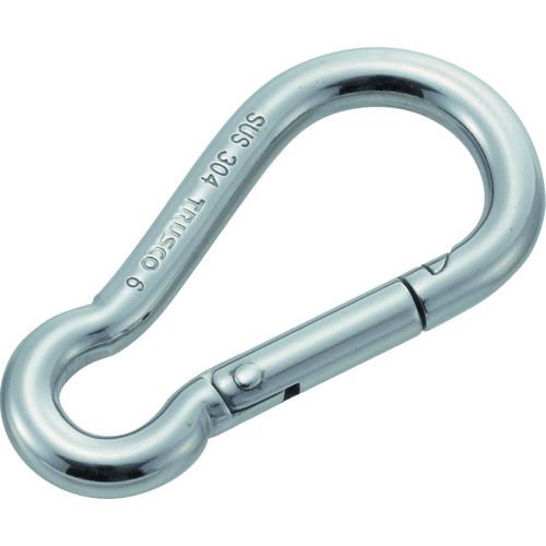 トラスコ中山 TRUSCO ステンレススナップフック B型 線径Φ6×開口9mm (2個入)(ご注文単位1袋)【直送品】